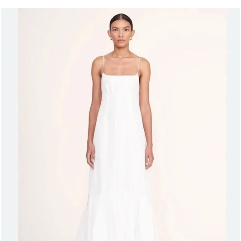 STAUD White Maxi Dress
